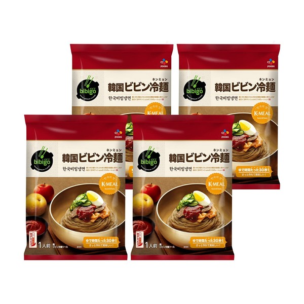 Official bibigo Korean Bibin Cold Noodles Set of 4 Bibigo
