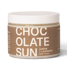 Chocolate Sun - Organic Body Scrub | Clean, Non-Toxic Beauty Scrub (Lemon Lavender, 6 oz)