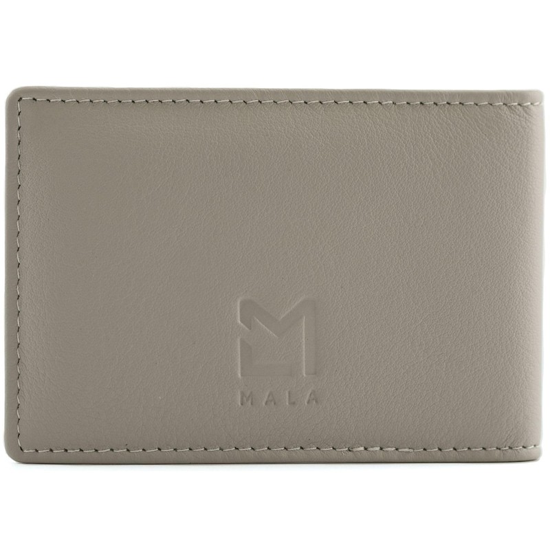 Mala Leather Bella Collection Travel/Card Holder RFID Blocking 695_33 Grey