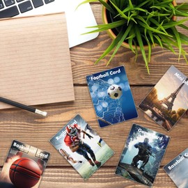 lahnao Pack of 500 Card Sleeves, 66 x 91 mm Trading Card Sleeves, Clear Card Sleeves, Photocard Sleeves for Trading Cards, Baseball/Football/Basketball Cards, MTG