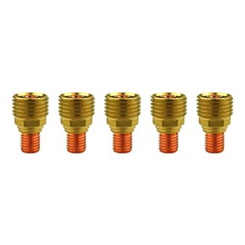SÜA - Gas Lens Collet Body for TIG Welding Torches 9/20/25-1/8" (3.2mm) - Model: 45V45 - (10 PACK)