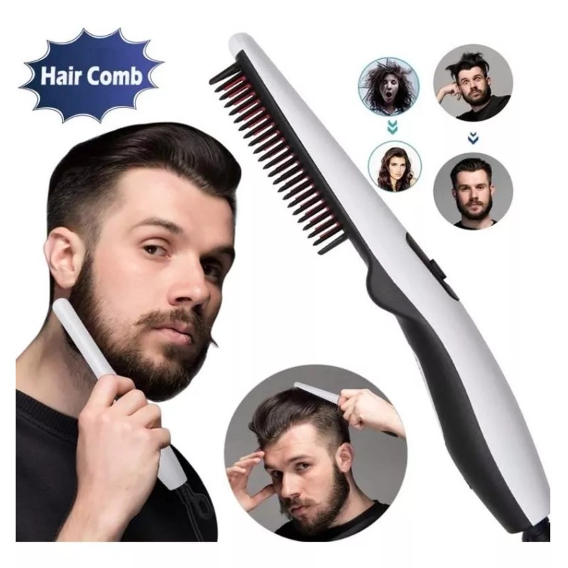Kcysta Cepillo Peine, Plancha De Pelo Eléctrica, Moldeador Masculin