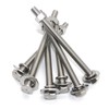 (4 Sets) 3/8-16x5 Stainless Steel Hex Head Screws Bolts, Nuts,