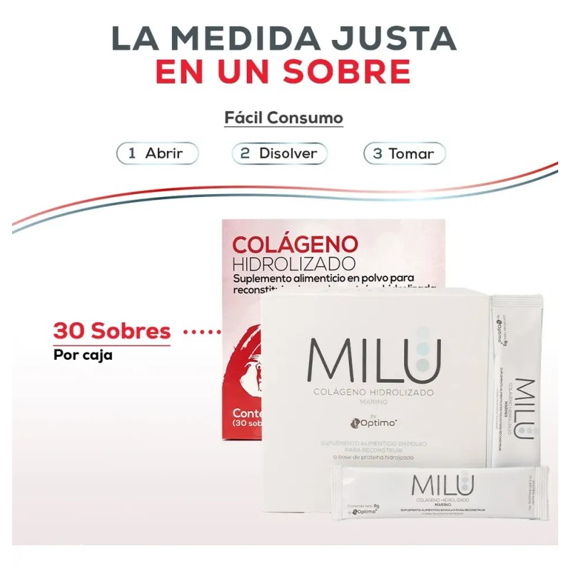 Kit Colágeno Hidrolizado Optimo + Milu Marino