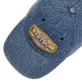 Stetson Denim Paisley Baseball Cap 100% Cotton Women Men, denim, Unit size
