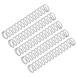 uxcell 5Pcs Compression Spring, Wire Diameter 0.024", OD 0.31", Free Length 1.97" 304 Stainless Steel Coil Mechanical Compressed Spring, Silver