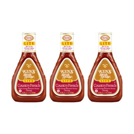 Ken's Steak House Lite Country French with Orange Blossom Honey Dressing (16 Fl Oz (Pack of 3))