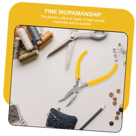 Hohopeti 6pcs DIY Jewelry Pliers Needle Nose Bending Wire Cutting Tools for Crafting Earrings Necklaces Bracelets Durable Iron Material for Use