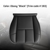 BABERGOU Black Leather Driver or Passenger Bottom Seat Cover Compatible