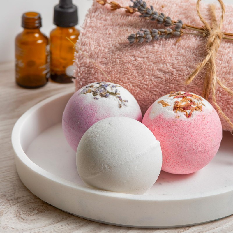 JUYRLE Bath Bomb Making Kit- 30Pcs DIY Bath Bomb Kit