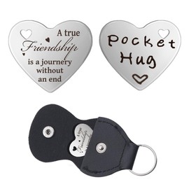 Best Friend Birthday Gifts for Bestie Long Distance Friendship Gift for Bff Friend Christmas Gifts for Friends Inspirational Gifts for Best Friend Anniversary Presents for Friend Pocket Hug Token