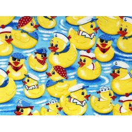 'NuggleBuddy Moist Heat & Aromatherapy Organic Rice Pack for Microwave. Lucky Duck Flannel Infused with Sweet Lavender Aromatherapy.