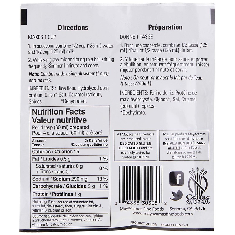 Mayacamas Vegetarian Turkey Flavoured Gravy Mix, 12 Count