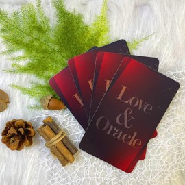 WLeec Love Oracle Cards,56 Love Oracle Cards Deck,Twin Flame Oracle Deck,Tarot Cards for Beginners,Explore independently and heal Your Love Oracle Cards Decks with Meanings on Them