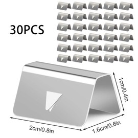 Pack of 30 Stainless Steel Wind Deflector Mounting Clips - Car Window Rain & Wind Deflector Retaining Clips for Heko G3 & Universal Attachment - Rustproof & Stable