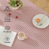 meioro Tablecloths Striped Tassel Table Cloth Rectangular Tablecloth Cotton Linen