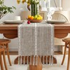 OTOSTAR Table Runner with Tassels 13x36 Inch Rustic Farmhouse Table