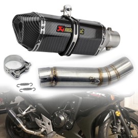 Motorcycle Exhaust Muffler Tip Mid Pipe For Honda CBR500 CB500X CB500F 2013-2019