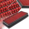 Red Reusable Washable High Flow Drop-in Air Filter Compatible with