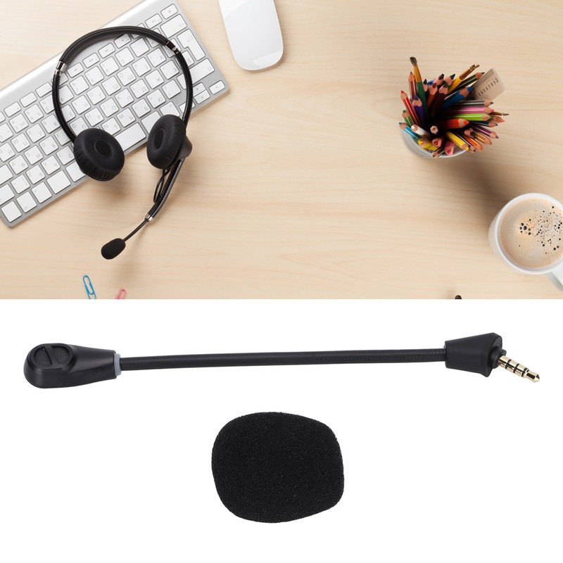 3.5mm Microphone Noise Reduction Replacement Gaming Microphone for HHyperX Cloud