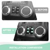 RAZPOY JK Window Switch Cover, 4PCS Center Console Window Switch