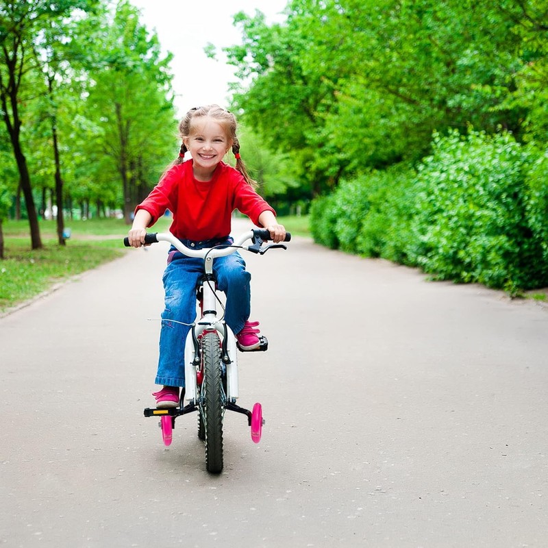 Training Wheels for Bicycle,Flash Mute Wheel Compatible for Bikes of