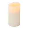 Everlasting Glow LED Wax Candle with Timer, Bisque Color, Vanilla