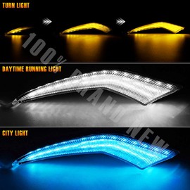 Unbranded For Toyota Corolla L LE XLE 2020 2021 LED Bumper Fog Lights DRL Daytime Lamps 2X
