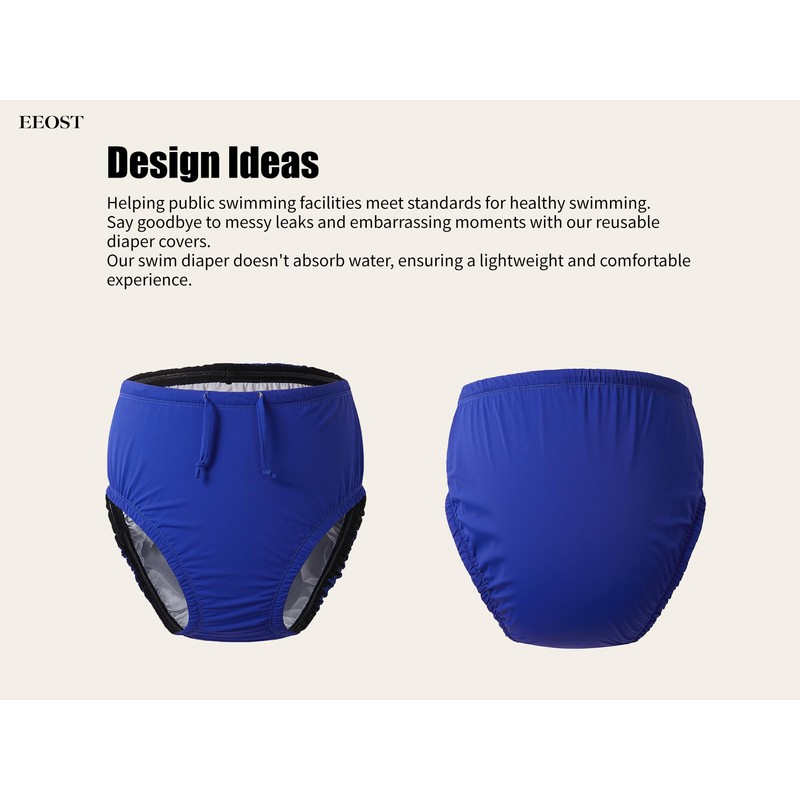 EEOST Youth Special Needs Reusable Swim Diapers Swimwear for Incontinence