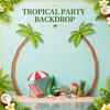 Dunzoom 4 Pack Jointed Palm Trees, Cardstock Paper Palm Tree
