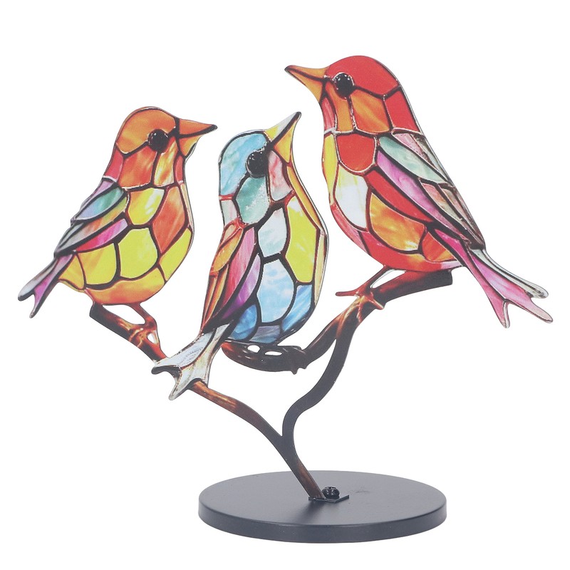 Alloy Metal Bird Series Home Decoration Stress Relief Base Removable