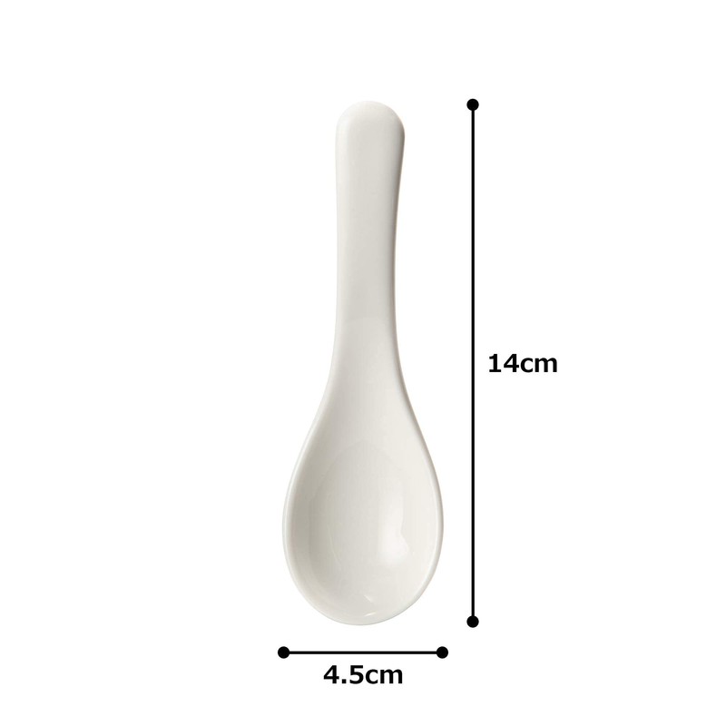 Narumi 41031-9858 PATIA White Soup Spoon, 5.5 inches (14 cm),