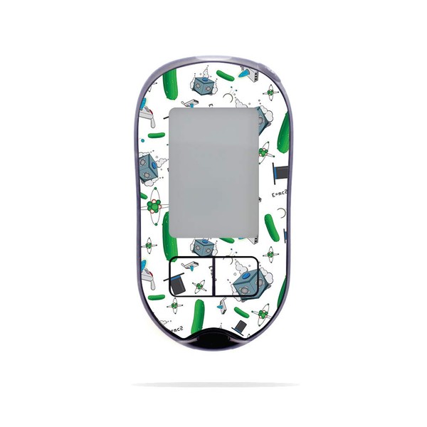 MightySkins Skin Compatible with Accu-Chek Aviva Plus - Science Cartoon
