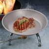 Aomiun Camping Utensil Set, Titanium Plate and Folding Fork Spoon