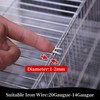 Wire Cage Clips 200pcs Wire Cage Buckle Snap Clips for