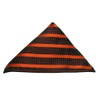 Jacob Alexander Dotted Stripe Pocket Square Handkerchief - Orange Brown