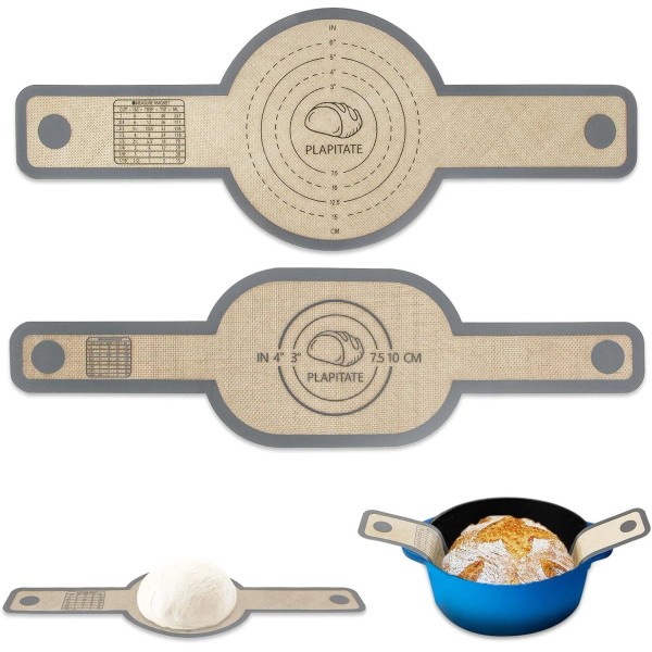 PLAPITATE Silicone Bread Sling Dutch Oven Liner, Non-Stick And Easy