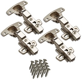 SOTECH SOTECH 4 Stck Hettich Sensys Topfband 8645i TH52 Mittelanschlag ?ffnungswinkel 110 Grad Scharnier H?he (Distanz): 1,5 mm mit D?mpfung inkl M4x16mm Schrauben fr Kchenschr?nke halb Vorliegend