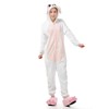 Ultra Soft Plush Pink Easter Bunny Costume Cosplay Sleepsuit M