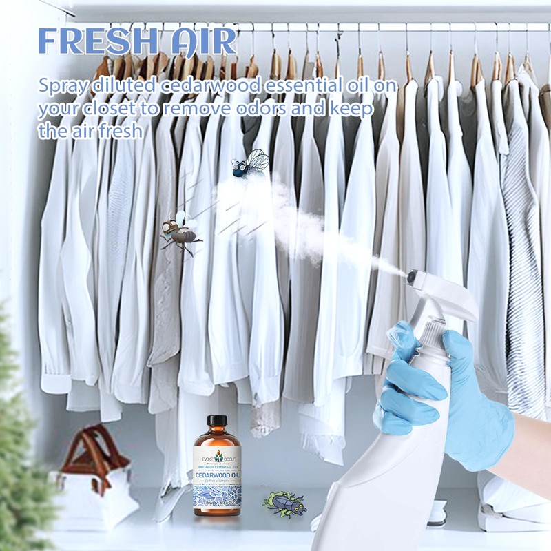EVOKE OCCU Cedarwood Essential Oil for Air Freshening, Hair Care,