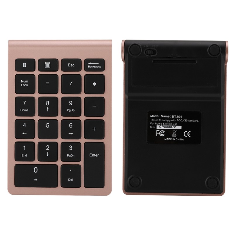 BT304 22 Keys Numeric Keypad Wireless Mini Keyboard Compatible with