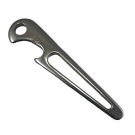 US STAINLESS Stainless Steel 316 Shackle Key with Bottle Opener Sailor Tool Screw Driver