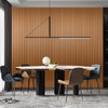 Art3dwallpanels Slat Wall Paneling, 104'' x 6.7'' Glossy Metal Finish