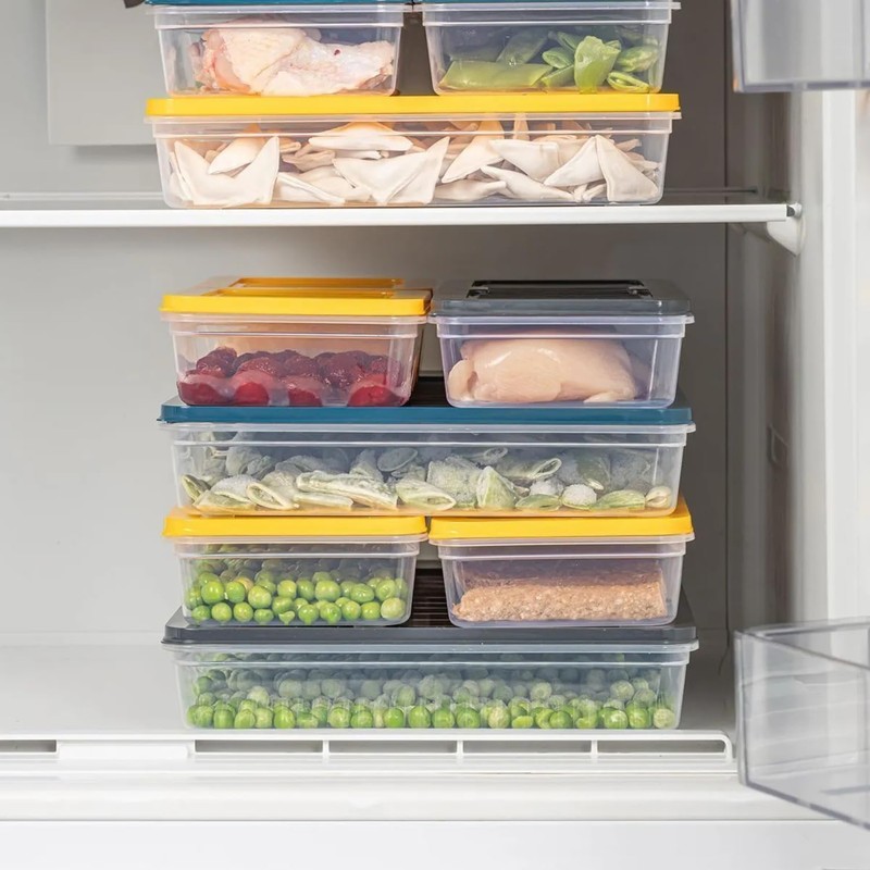 IDOBY Stackable Food Storage Containers, Storage Container Set, Freezer &