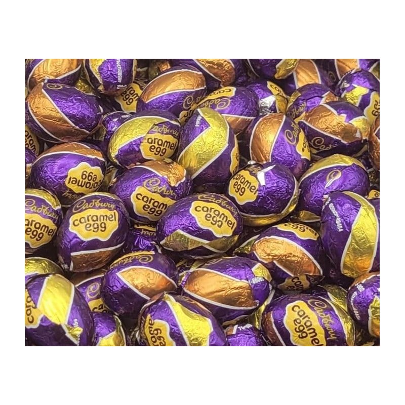 Cadbur'yEggs Milk Chocolate Caramel Filled Creamy Mini Eggs Candy -