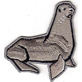 SEA LION Iron On Patch Seals Seals Ocean