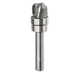 Ultra-Shear Compact Bowl Router Bits, 1/4 Inch Shank, 3/16 Radius, 3 Flute, USA Made Carbide Head Bowl and Tray Router Bits - US25188BB