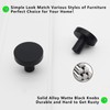 HANIHUA 50 Pack Matte Black Cabinet Knobs Drawer Knobs, Kitchen