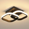 Osairous LED Ceiling Light Black, Modern Ceiling Light Square 2135