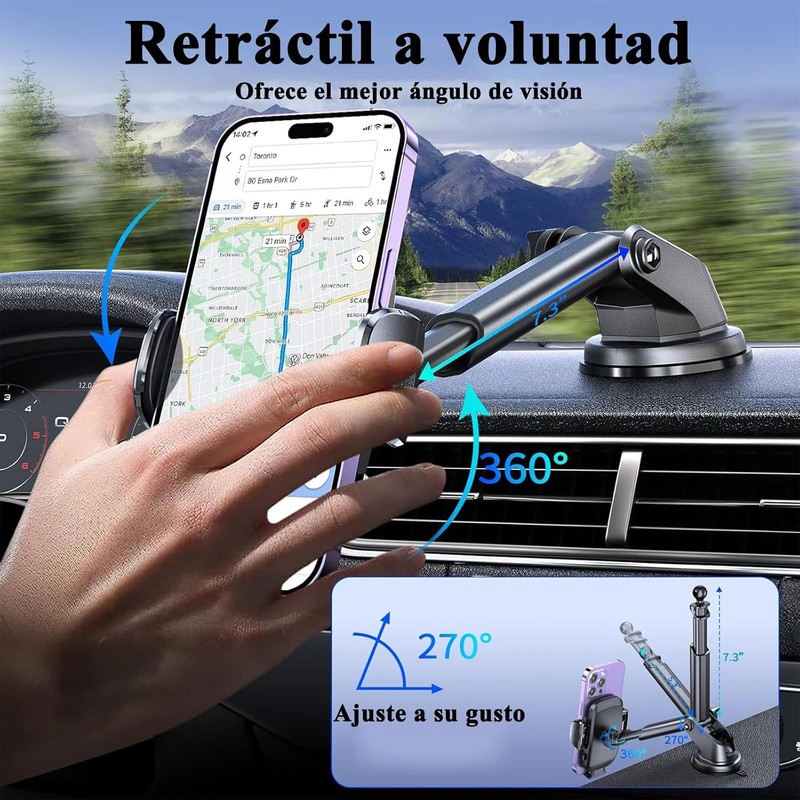 Soporte Celular para Auto Amzatek Universal 3 en 1 con